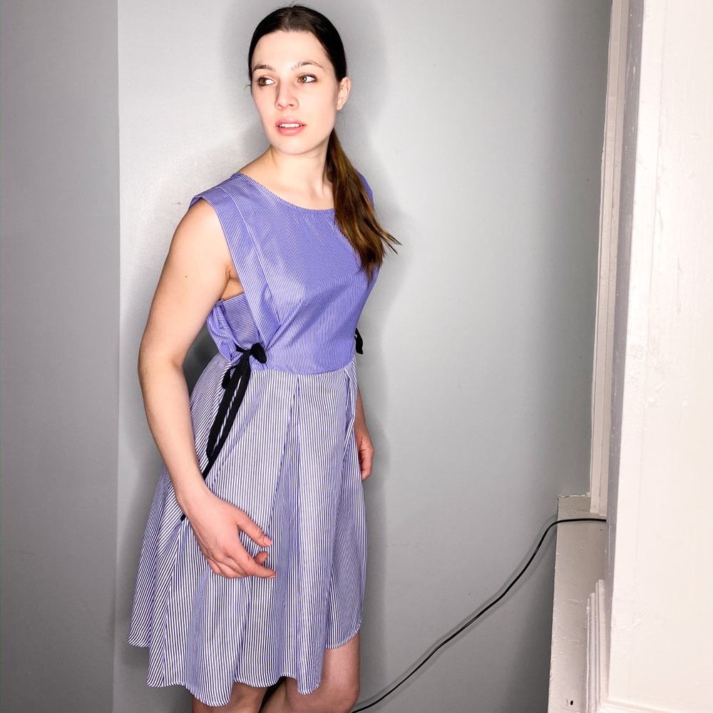 Bobeau Tie Waist Mini dress